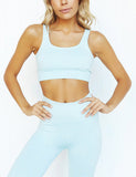 Lavender Ribbed Slimming Legging Set