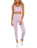 Aqua Ribbed Slimming Legging Set