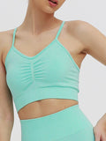 Exquisite Sea-Foam Wide Waistband Seamless Sports Set