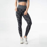 Seamless Purple Camo Legging Set