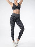 Seamless Purple Camo Legging Set