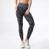 Seamless Purple Camo Legging Set