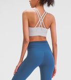 White Scoop Neck Sport Bra/Top